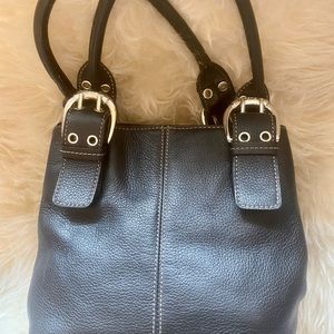 Vintage soft leather Tignanello satchel bag